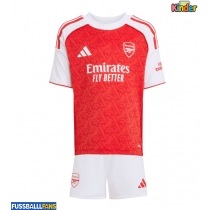 Arsenal Heimtrikotsatz Kinder 2025-26 Kurzarm (+ Kurze Hosen)